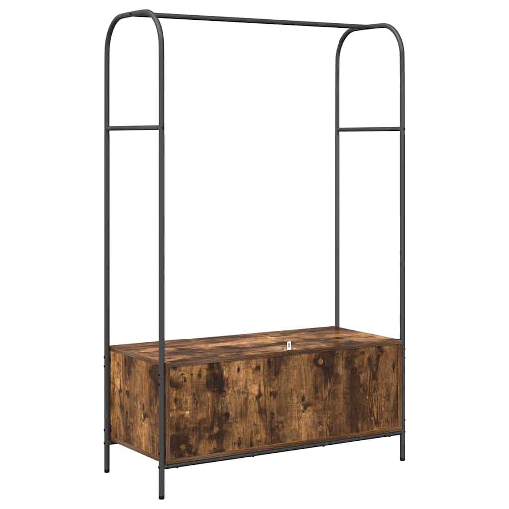 Kledingrek Bruin Eiken 100 x 44 x 160 cm Bewerkt hout is nu te koop bij PeponiXL, paradijselijk wonen!