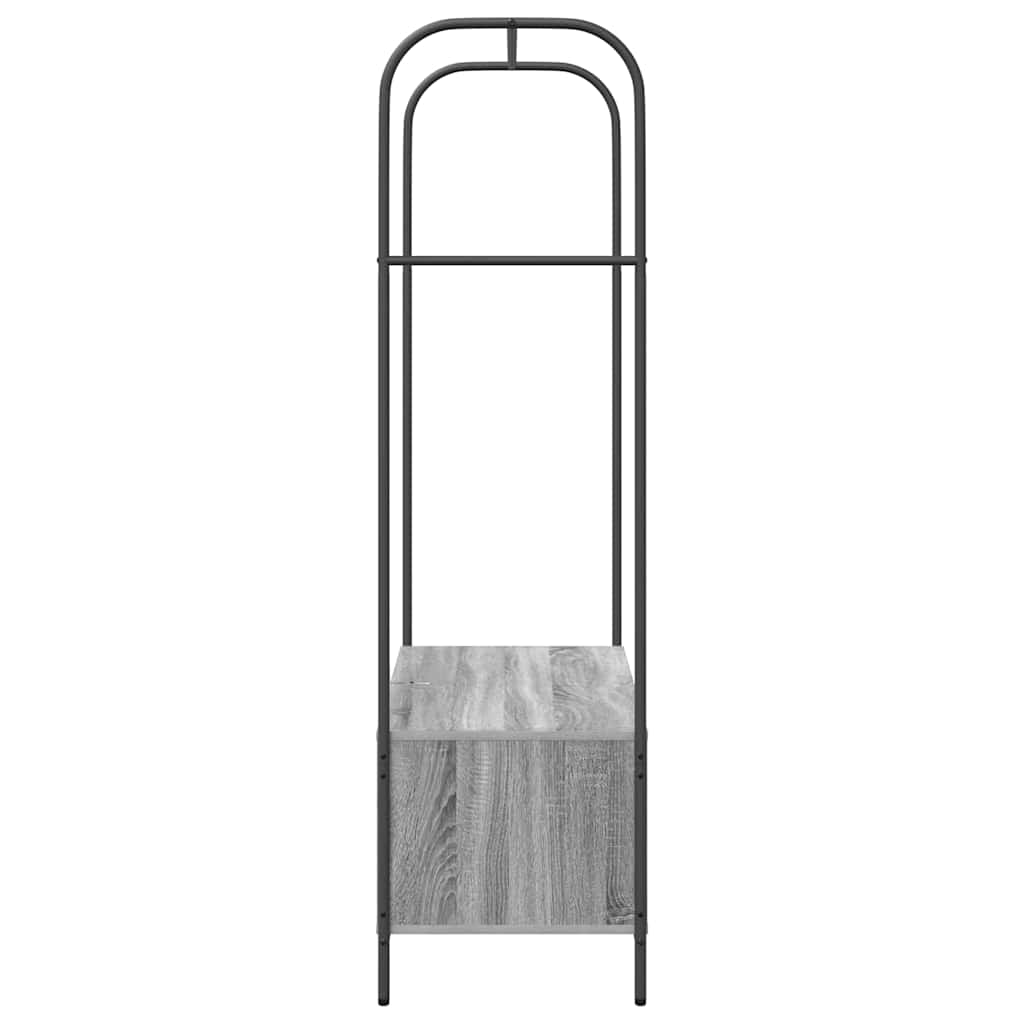 Kledingrek met opslag Grijs 100 x 44 x 160 cm Bewerkt hout is nu te koop bij PeponiXL, paradijselijk wonen!