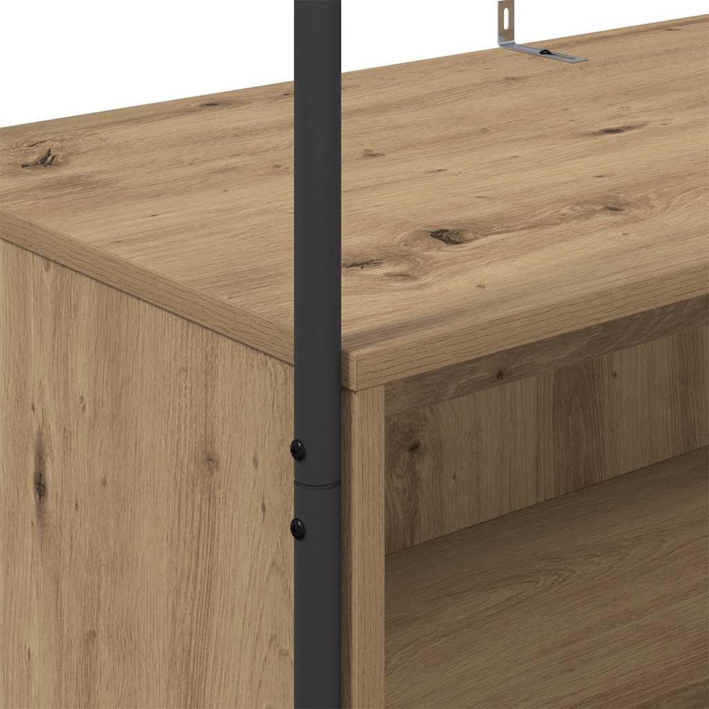 Kledingrek Bruin Eiken 100 x 44 x 160 cm Bewerkt hout is nu te koop bij PeponiXL, paradijselijk wonen!