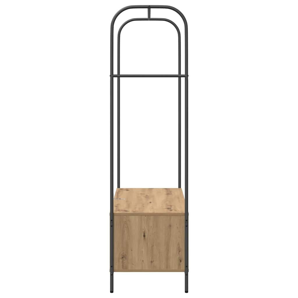 Kledingrek Bruin Eiken 100 x 44 x 160 cm Bewerkt hout is nu te koop bij PeponiXL, paradijselijk wonen!