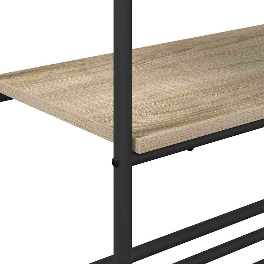 Kledingrek met plank Sonoma Eiken 60 x 30 x 171 cm Bewerkt hout is nu te koop bij PeponiXL, paradijselijk wonen!