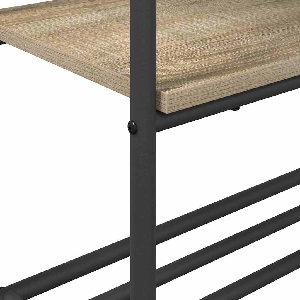 Kledingrek met plank Sonoma Eiken 77 x 30 x 171 cm Bewerkt hout is nu te koop bij PeponiXL, paradijselijk wonen!