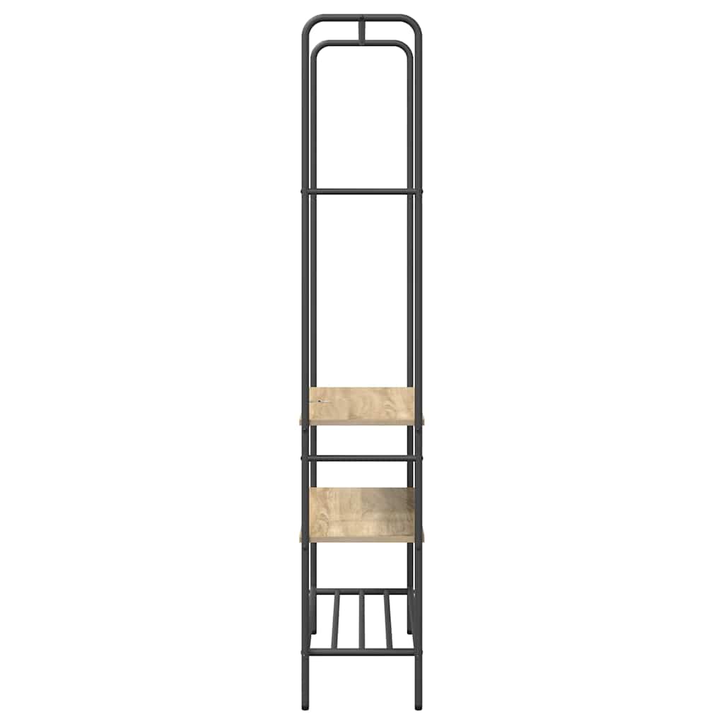 Kledingrek met plank Sonoma Eiken 77 x 30 x 171 cm Bewerkt hout is nu te koop bij PeponiXL, paradijselijk wonen!