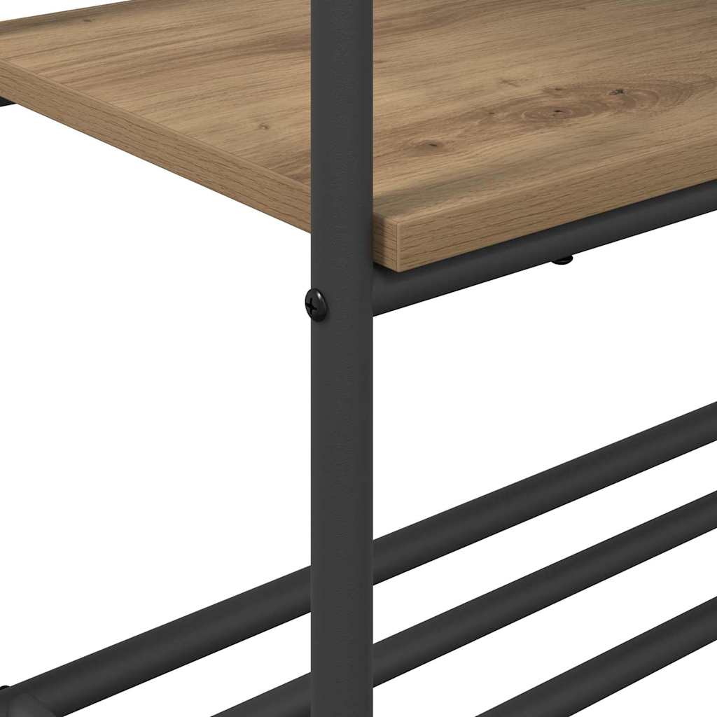 Kledingrek Artisan Eiken 77 x 30 x 171 cm Bewerkt hout is nu te koop bij PeponiXL, paradijselijk wonen!