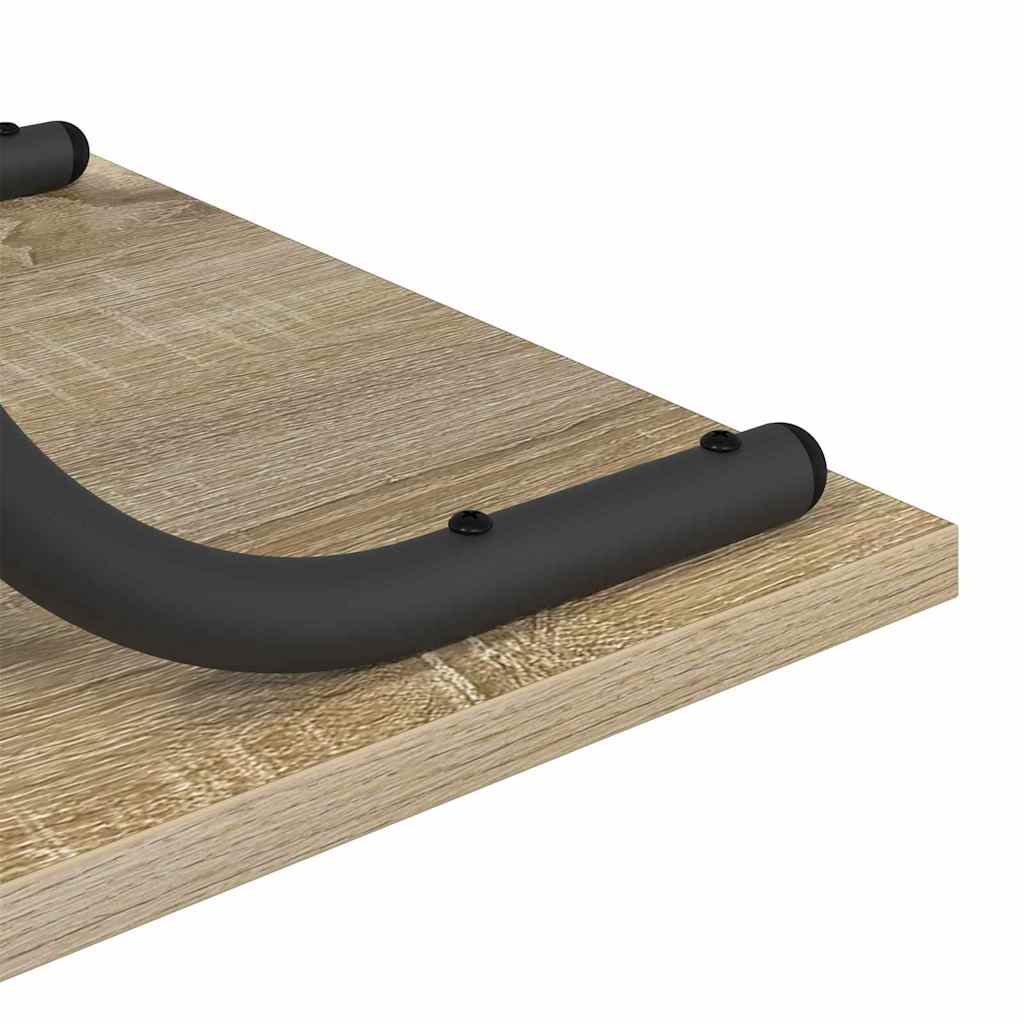 Wandtafel Sonoma Eiken 101 x 35 x 80,5 cm Bewerkt hout is nu te koop bij PeponiXL, paradijselijk wonen!