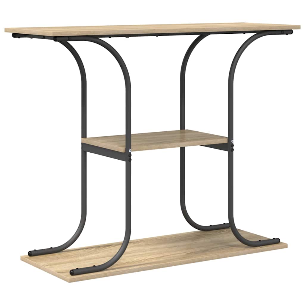 Wandtafel Sonoma Eiken 101 x 35 x 80,5 cm Bewerkt hout is nu te koop bij PeponiXL, paradijselijk wonen!