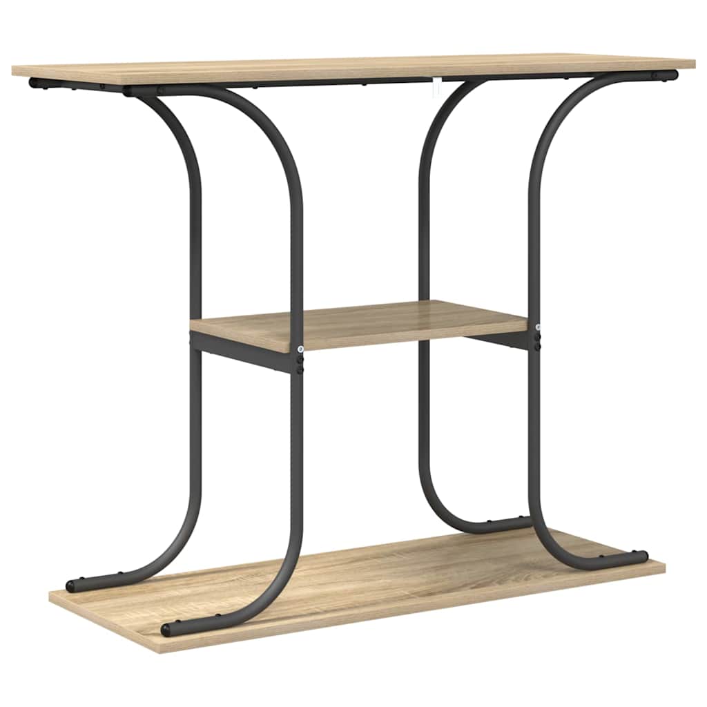 Wandtafel Sonoma Eiken 101 x 35 x 80,5 cm Bewerkt hout is nu te koop bij PeponiXL, paradijselijk wonen!
