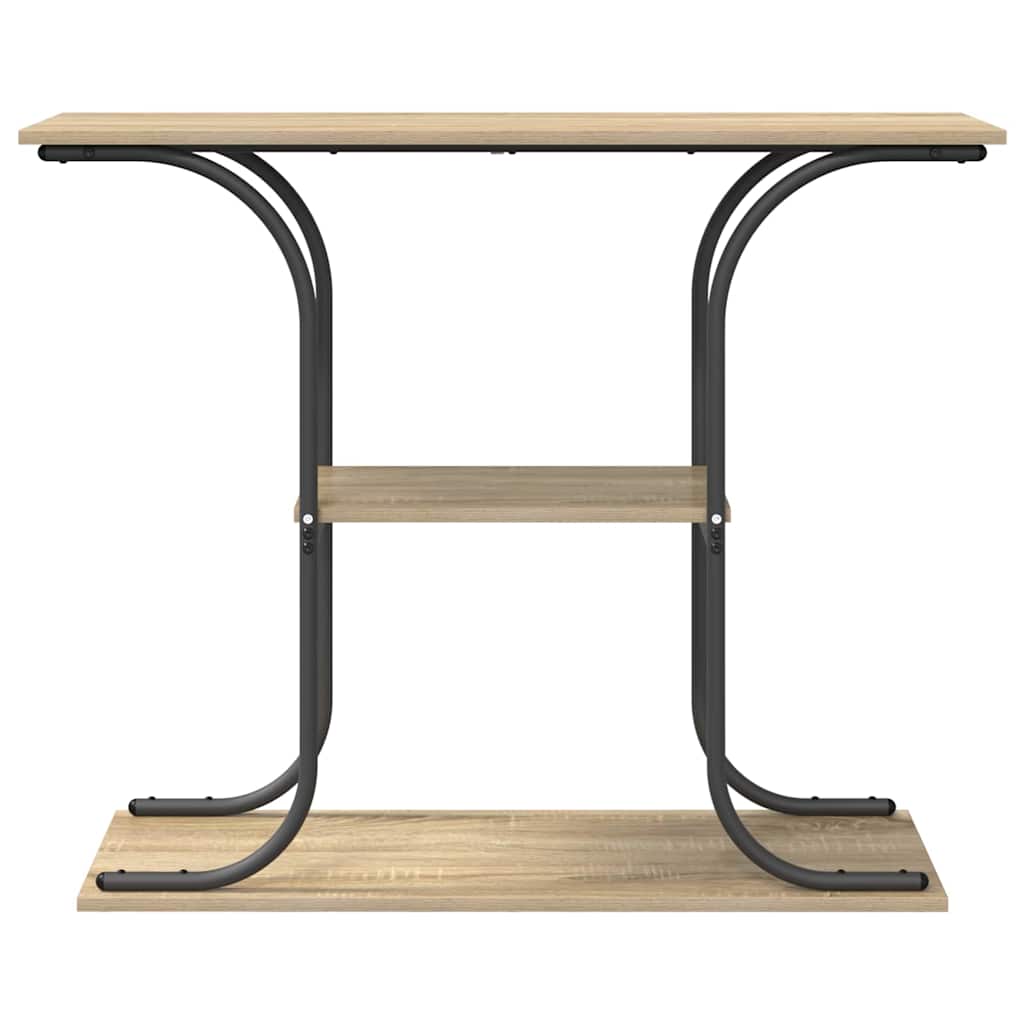 Wandtafel Sonoma Eiken 101 x 35 x 80,5 cm Bewerkt hout is nu te koop bij PeponiXL, paradijselijk wonen!