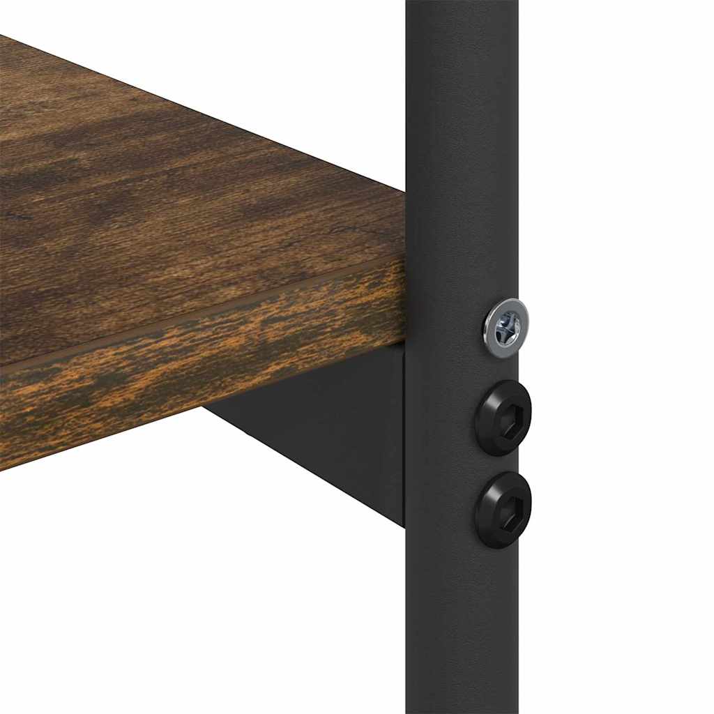 Wandtafel Gerookt eiken 101 x 35 x 80,5 cm Bewerkt hout is nu te koop bij PeponiXL, paradijselijk wonen!