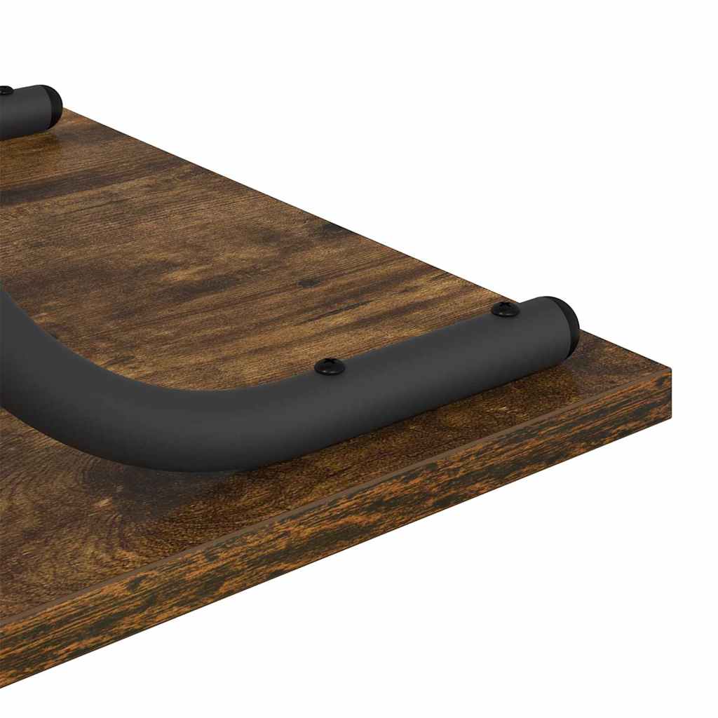 Wandtafel Gerookt eiken 101 x 35 x 80,5 cm Bewerkt hout is nu te koop bij PeponiXL, paradijselijk wonen!