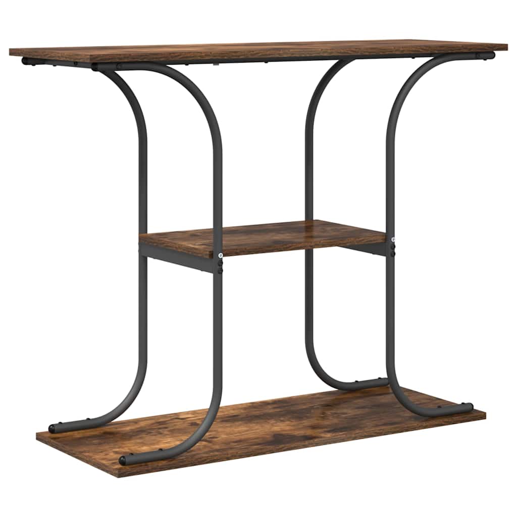 Wandtafel Gerookt eiken 101 x 35 x 80,5 cm Bewerkt hout is nu te koop bij PeponiXL, paradijselijk wonen!