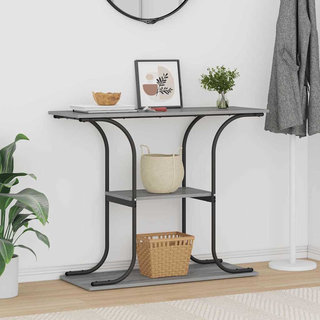Wandtafel Grijs Sonoma 101 x 35 x 80,5 cm Bewerkt hout is nu te koop bij PeponiXL, paradijselijk wonen!