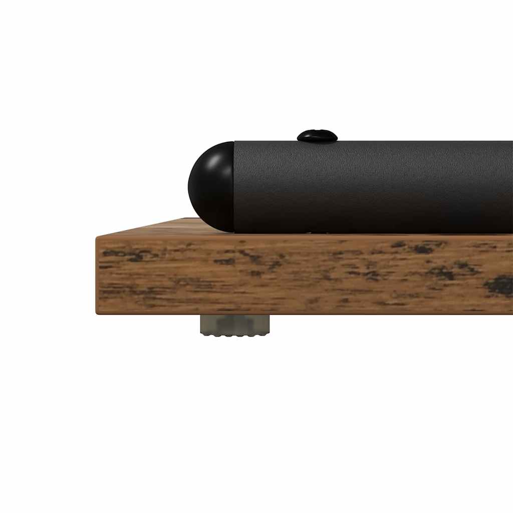 Wandtafel met plank Oudhout 101 x 35 x 80,5 cm Bewerkt hout is nu te koop bij PeponiXL, paradijselijk wonen!