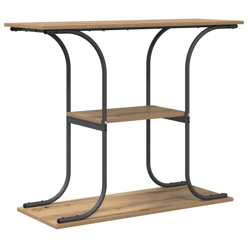 Wandtafel Artisan Eiken 101 x 35 x 80,5 cm Bewerkt hout is nu te koop bij PeponiXL, paradijselijk wonen!