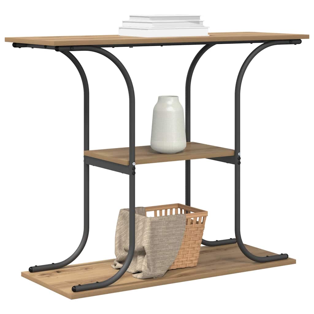 Wandtafel Artisan Eiken 101 x 35 x 80,5 cm Bewerkt hout is nu te koop bij PeponiXL, paradijselijk wonen!