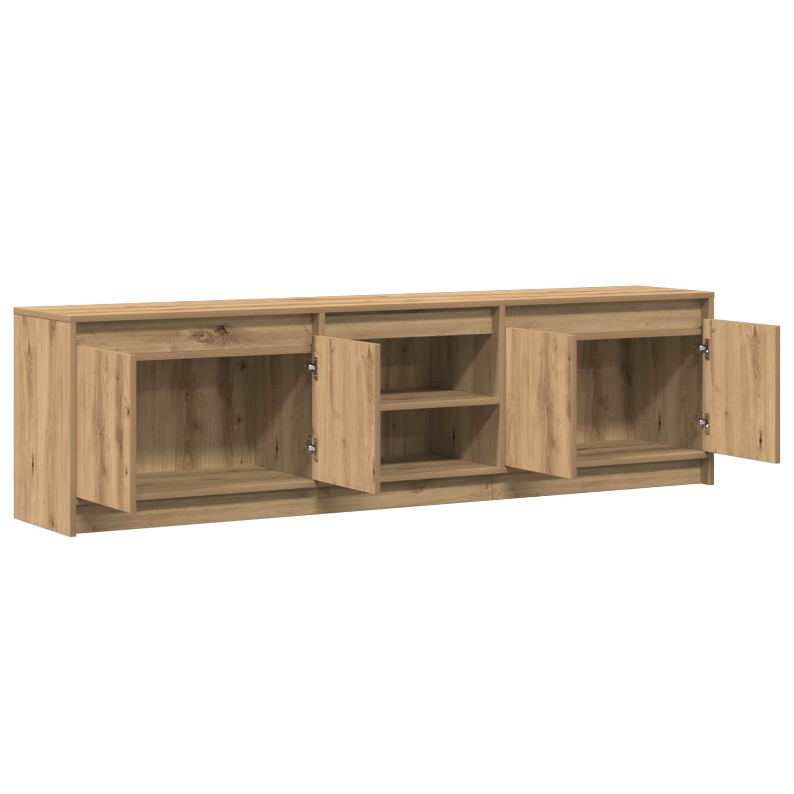 TV Eenheden 2 pcs Bruin 180 x 34 x 50 cm Bewerkt hout is nu te koop bij PeponiXL, paradijselijk wonen!