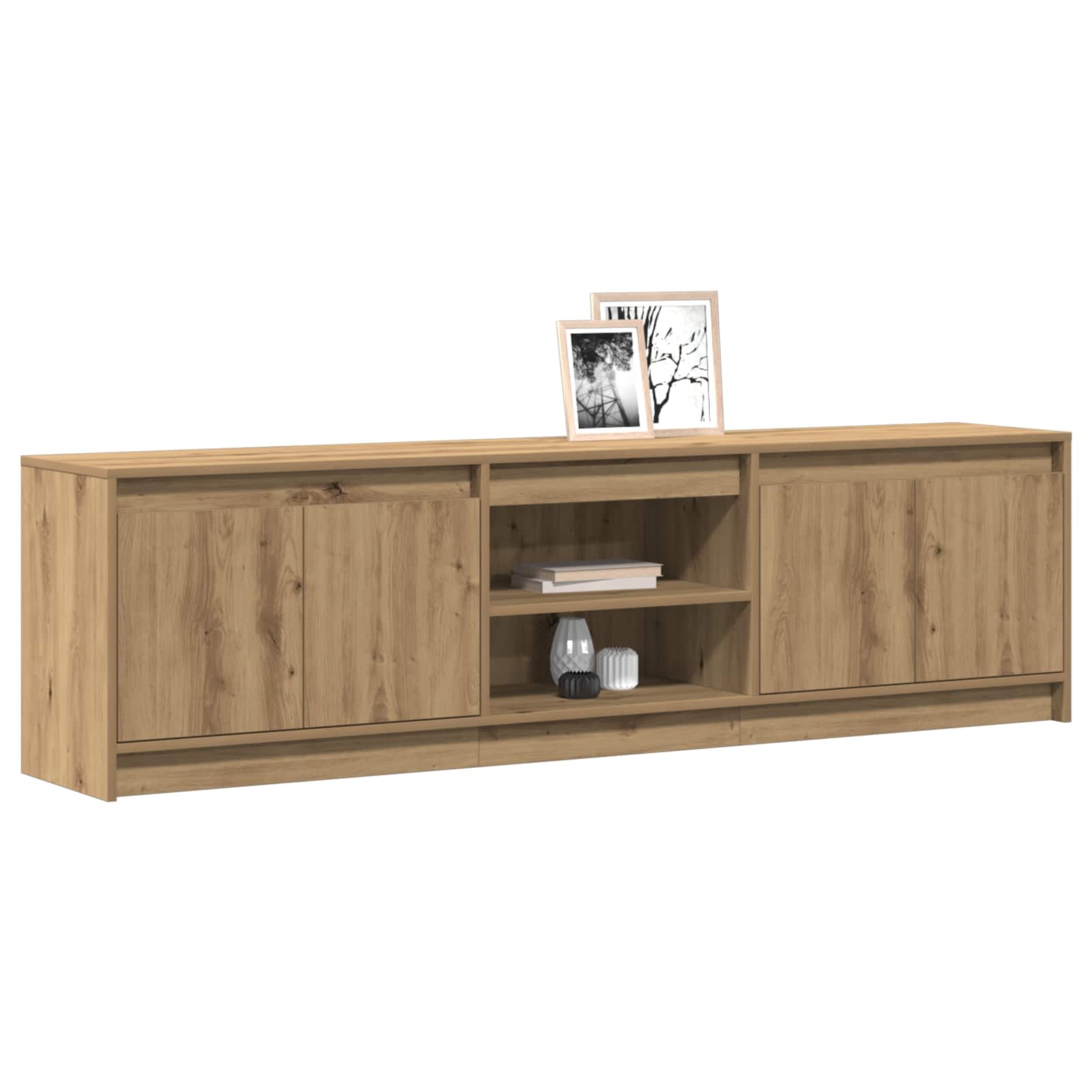 TV Eenheden 2 pcs Bruin 180 x 34 x 50 cm Bewerkt hout is nu te koop bij PeponiXL, paradijselijk wonen!