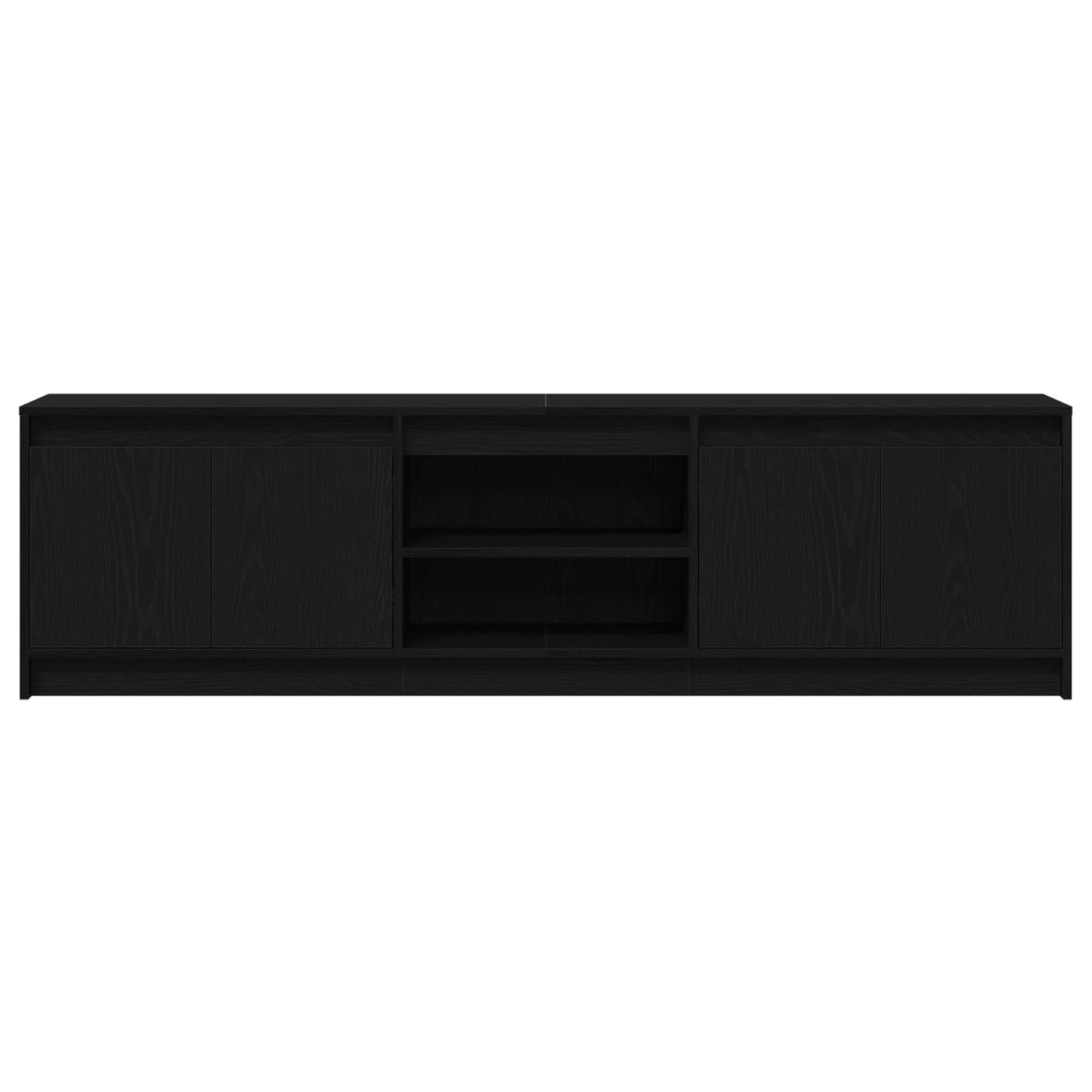 TV Eenheden 2 pcs Zwart 180 x 34 x 50 cm Bewerkt hout is nu te koop bij PeponiXL, paradijselijk wonen!