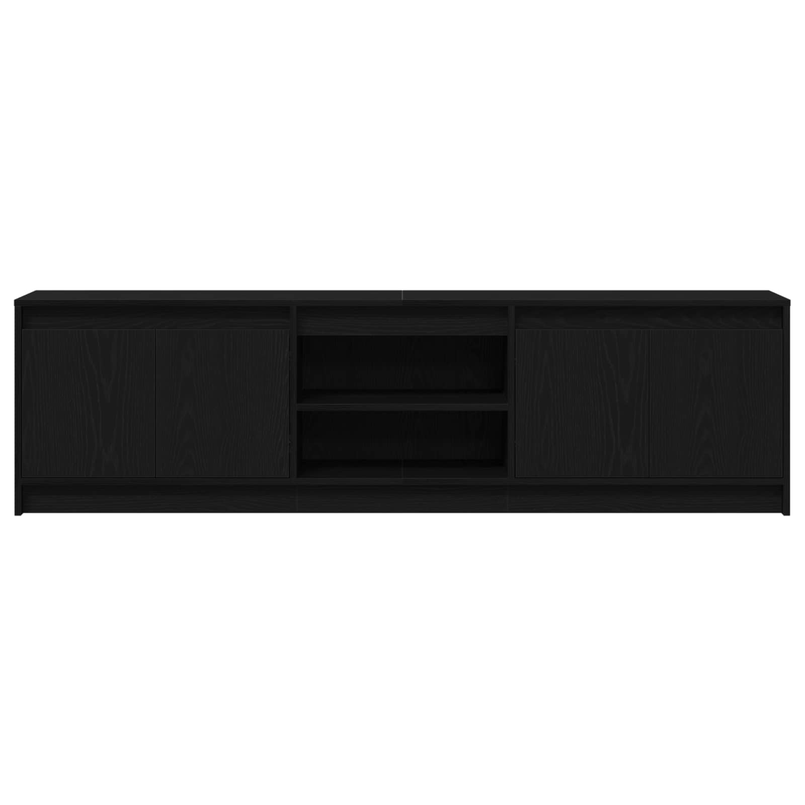 TV Eenheden 2 pcs Zwart 180 x 34 x 50 cm Bewerkt hout is nu te koop bij PeponiXL, paradijselijk wonen!