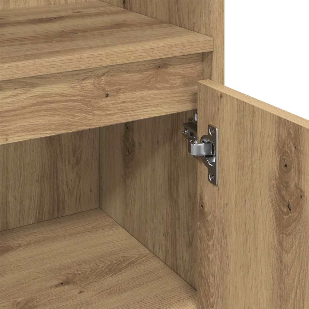Badkamermeubelset met opslag 3 pcs Bruin Bewerkt hout is nu te koop bij PeponiXL, paradijselijk wonen!