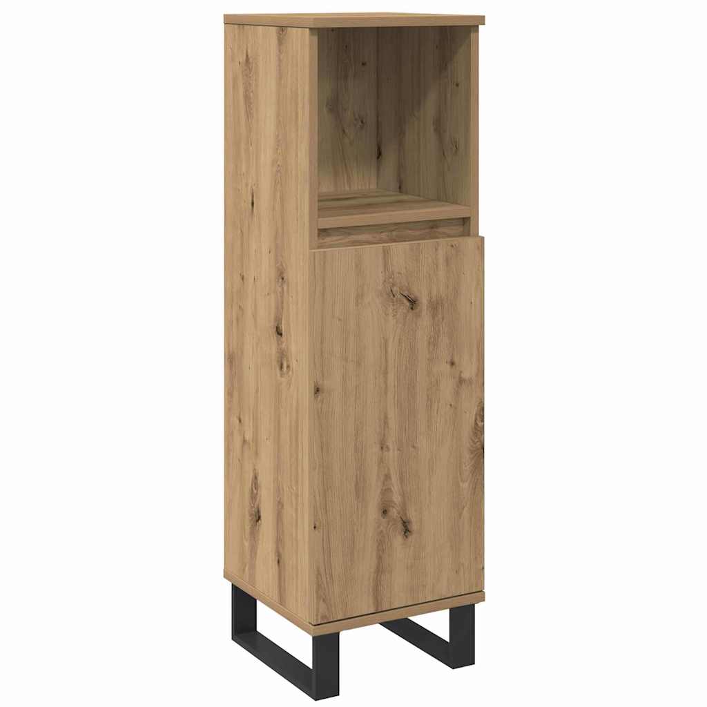 Badkamermeubelset met opslag 3 pcs Bruin Bewerkt hout is nu te koop bij PeponiXL, paradijselijk wonen!