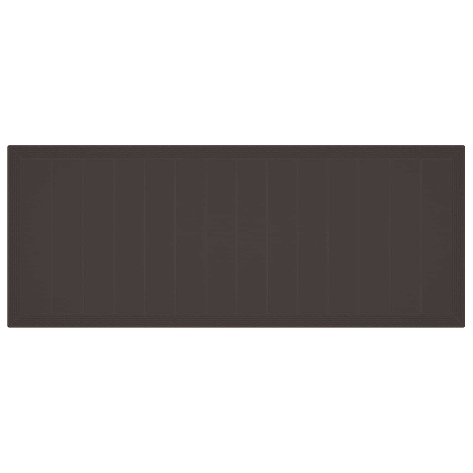 Tuinstafel Bruin 250 x 100 x 73 cm poly rattan is nu te koop bij PeponiXL, paradijselijk wonen!