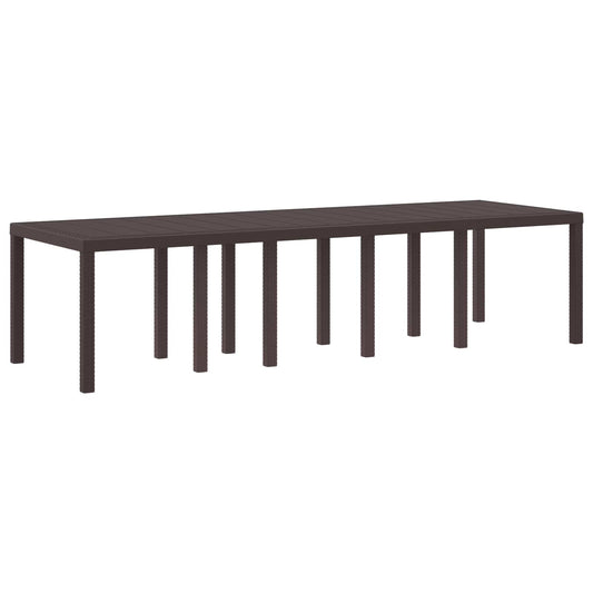 Tuinstafel Bruin 300 x 100 x 73 cm poly rattan is nu te koop bij PeponiXL, paradijselijk wonen!