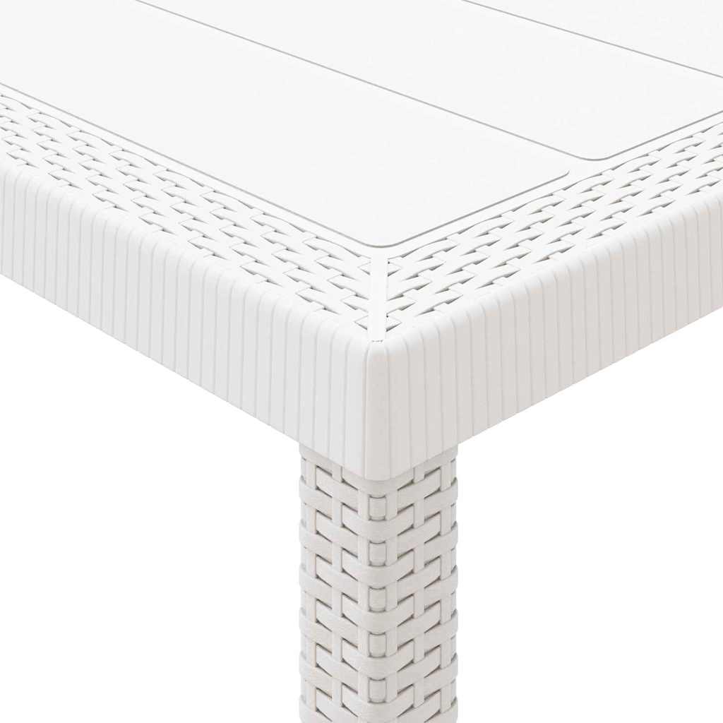 Tuinstafel Wit 300 x 100 x 73 cm poly rattan is nu te koop bij PeponiXL, paradijselijk wonen!