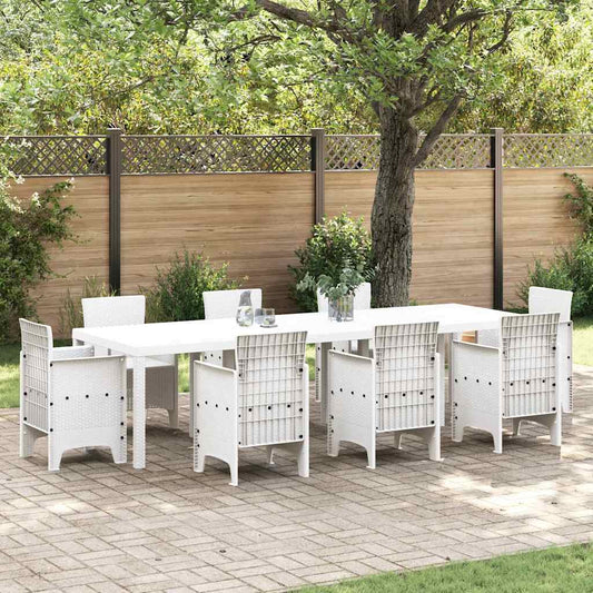 Tuinstafel Wit 300 x 100 x 73 cm poly rattan is nu te koop bij PeponiXL, paradijselijk wonen!