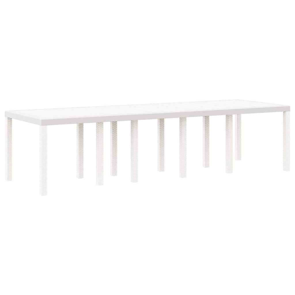 Tuinstafel Wit 300 x 100 x 73 cm poly rattan is nu te koop bij PeponiXL, paradijselijk wonen!