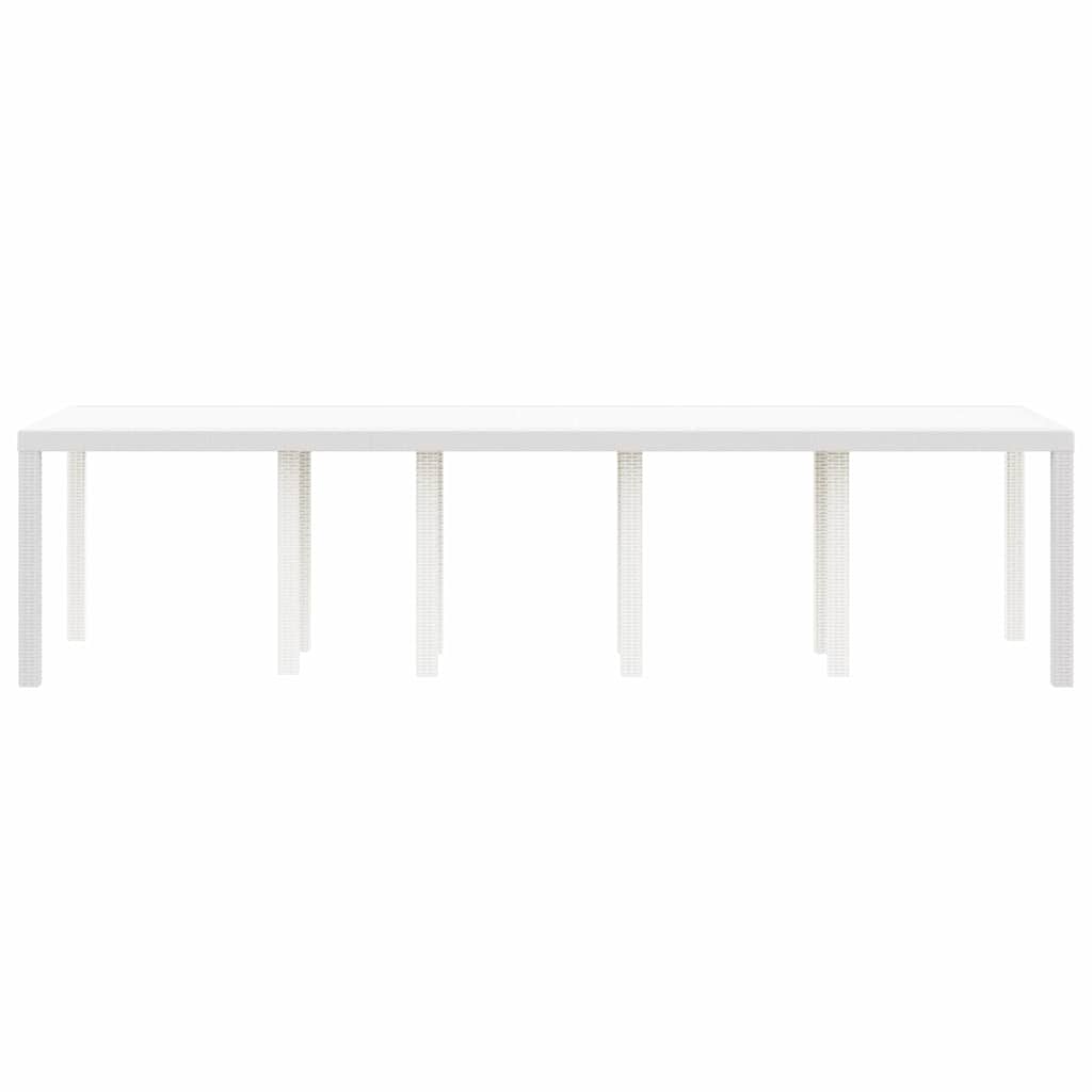 Tuinstafel Wit 300 x 100 x 73 cm poly rattan is nu te koop bij PeponiXL, paradijselijk wonen!