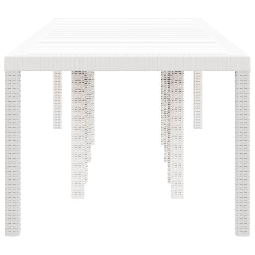 Tuinstafel Wit 300 x 100 x 73 cm poly rattan is nu te koop bij PeponiXL, paradijselijk wonen!