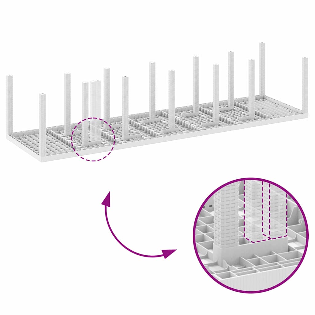Tuin Eetset 15 pcs Wit Polt riet is nu te koop bij PeponiXL, paradijselijk wonen!
