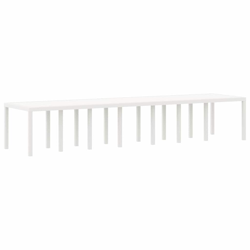 Tuin Eettafelset met kussens 17 st Wit PP