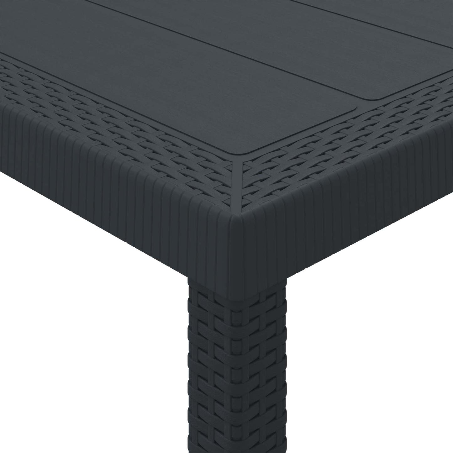 Tuin Eetset 3 pcs Antraciet Polypropyleen