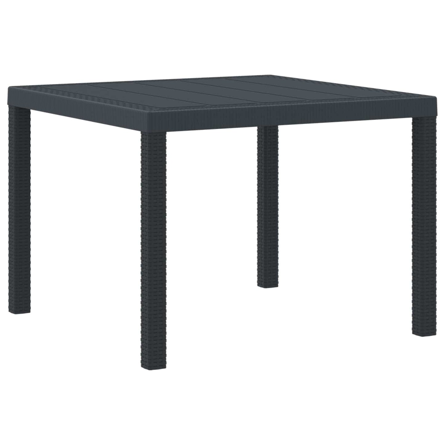 Tuin Eetset 3 pcs Antraciet Polypropyleen