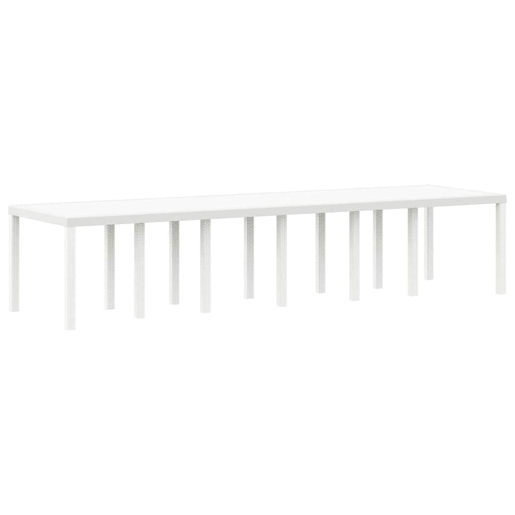 Tuin Eetset 13 pcs Wit Polt riet is nu te koop bij PeponiXL, paradijselijk wonen!