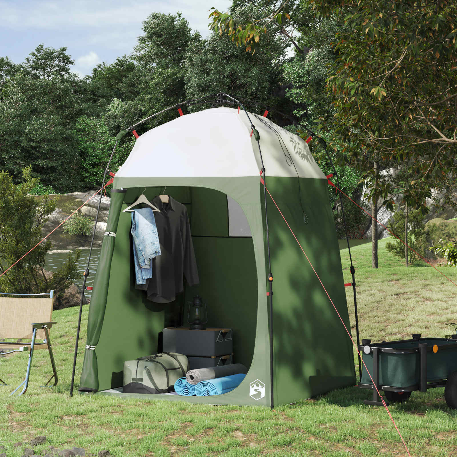 Instant Tent 2-Person Quick-Release Groen 160 x 160 x 227 cm is nu te koop bij PeponiXL, paradijselijk wonen!