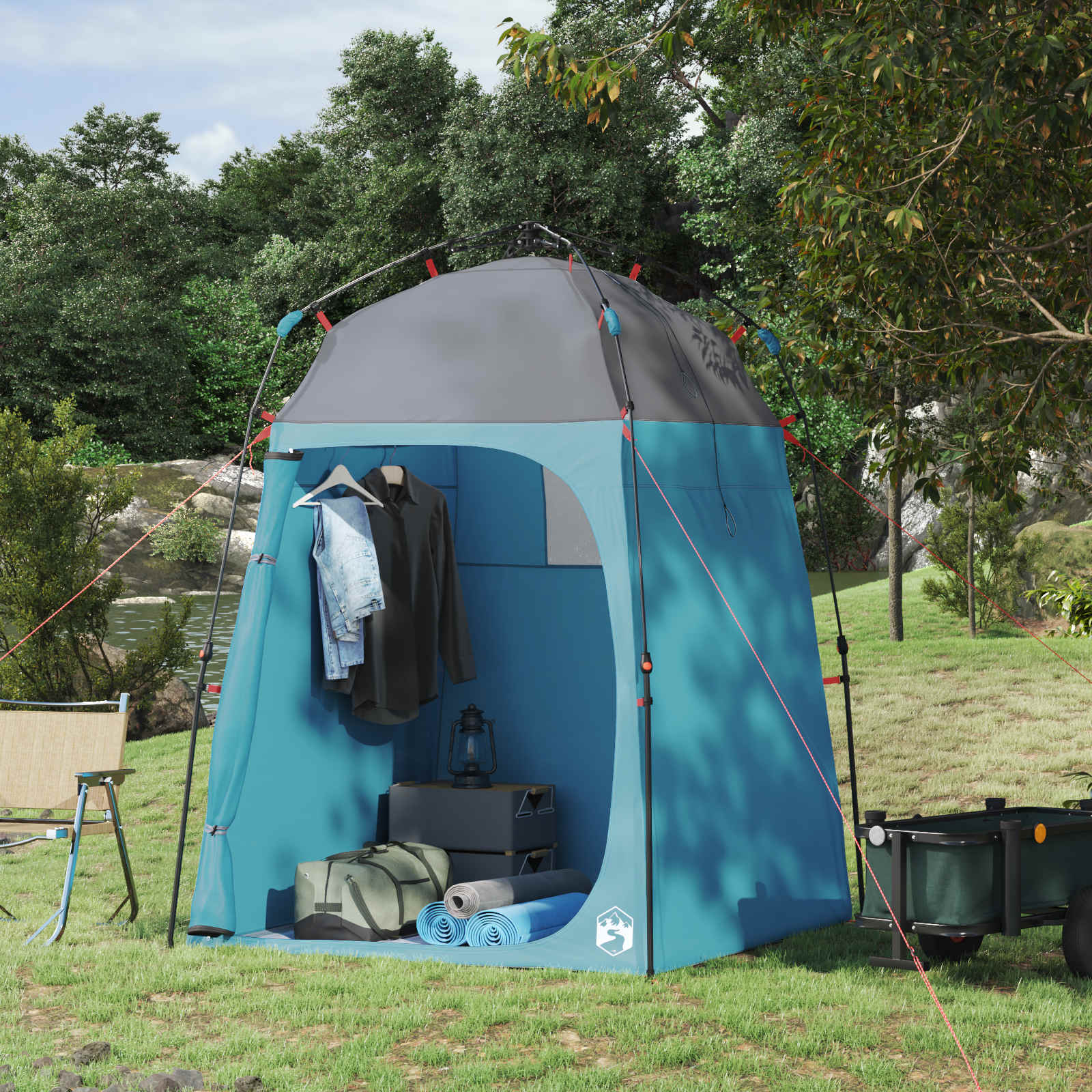 Instant Tent 2-Person Quick-Release Blauw 160 x 160 x 227 cm is nu te koop bij PeponiXL, paradijselijk wonen!