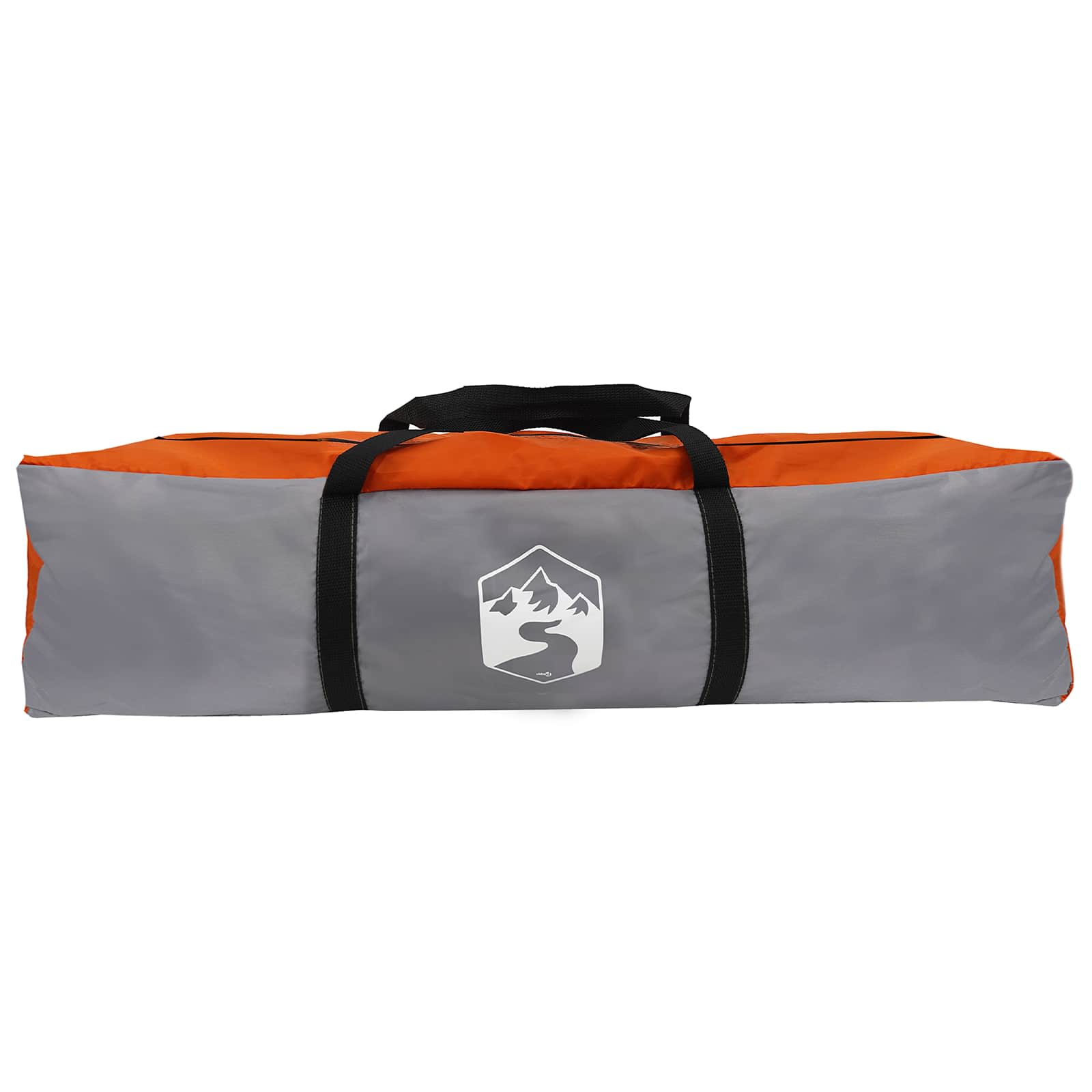 Instant Tent 2-Person Quick-Release met dak Grijs en Oranje is nu te koop bij PeponiXL, paradijselijk wonen!