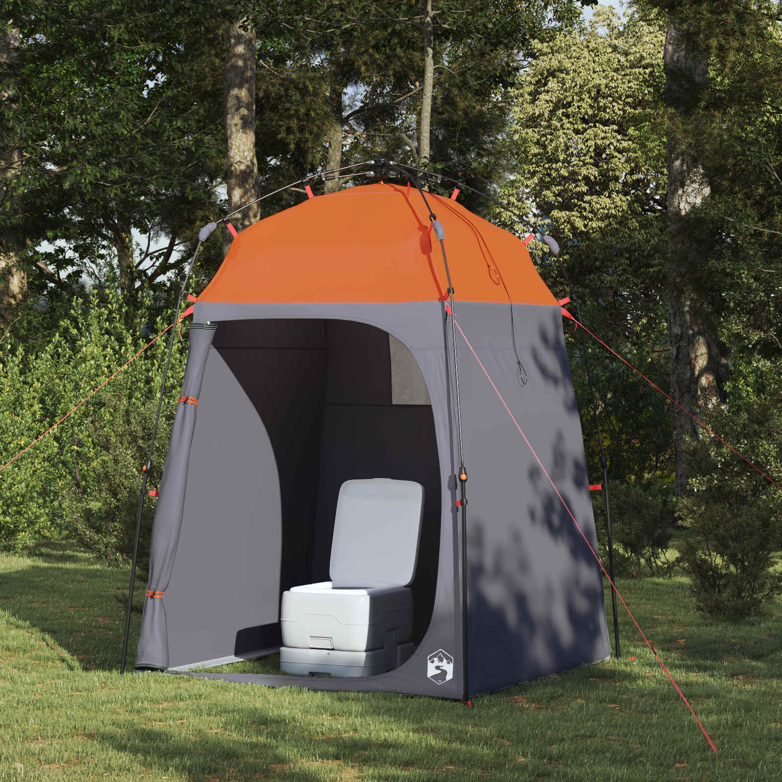 Instant Tent 2-Person Quick-Release met dak Grijs en Oranje is nu te koop bij PeponiXL, paradijselijk wonen!