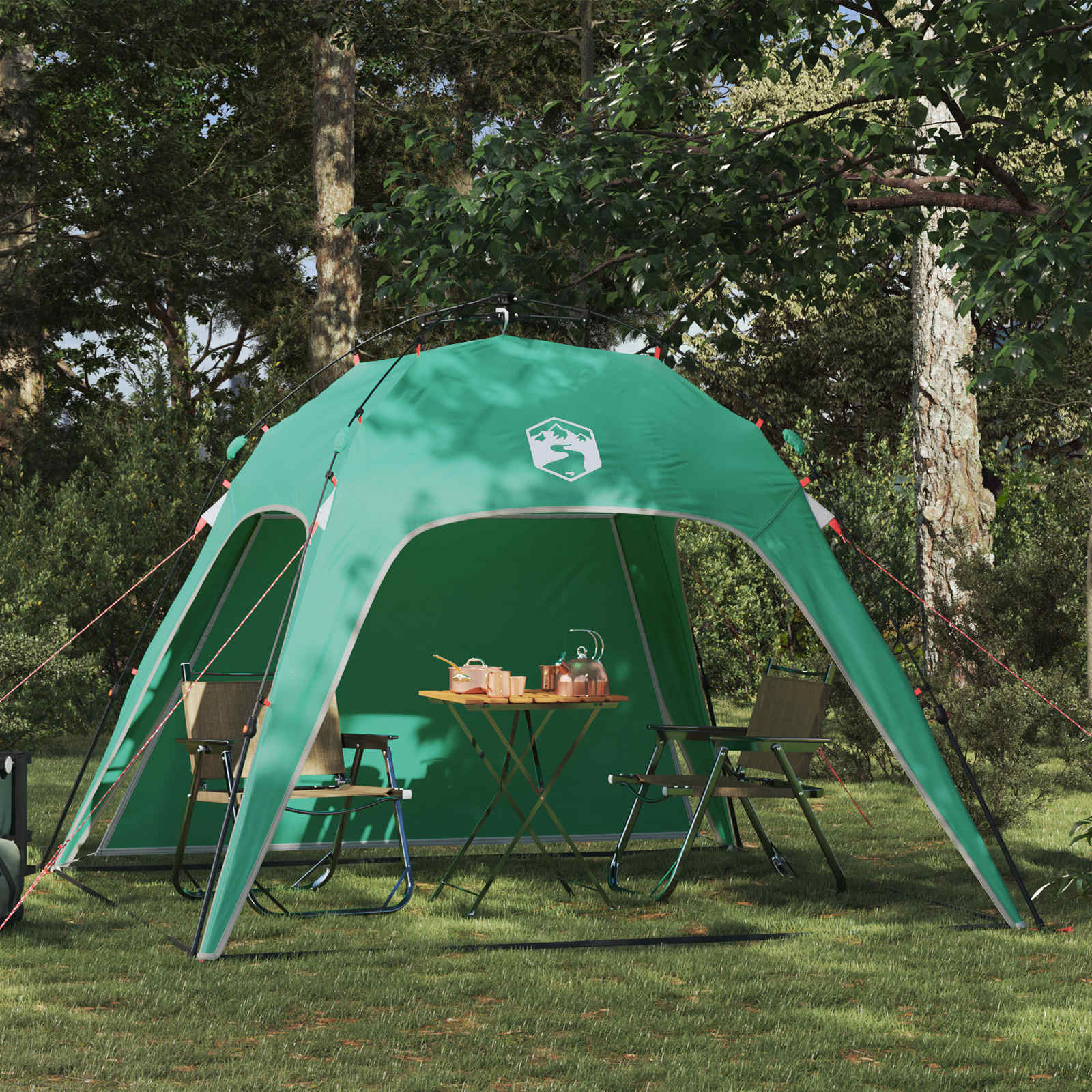 Instant Tent 4-Person Quick-Release Zeegroen 260 x 260 x 197 cm is nu te koop bij PeponiXL, paradijselijk wonen!