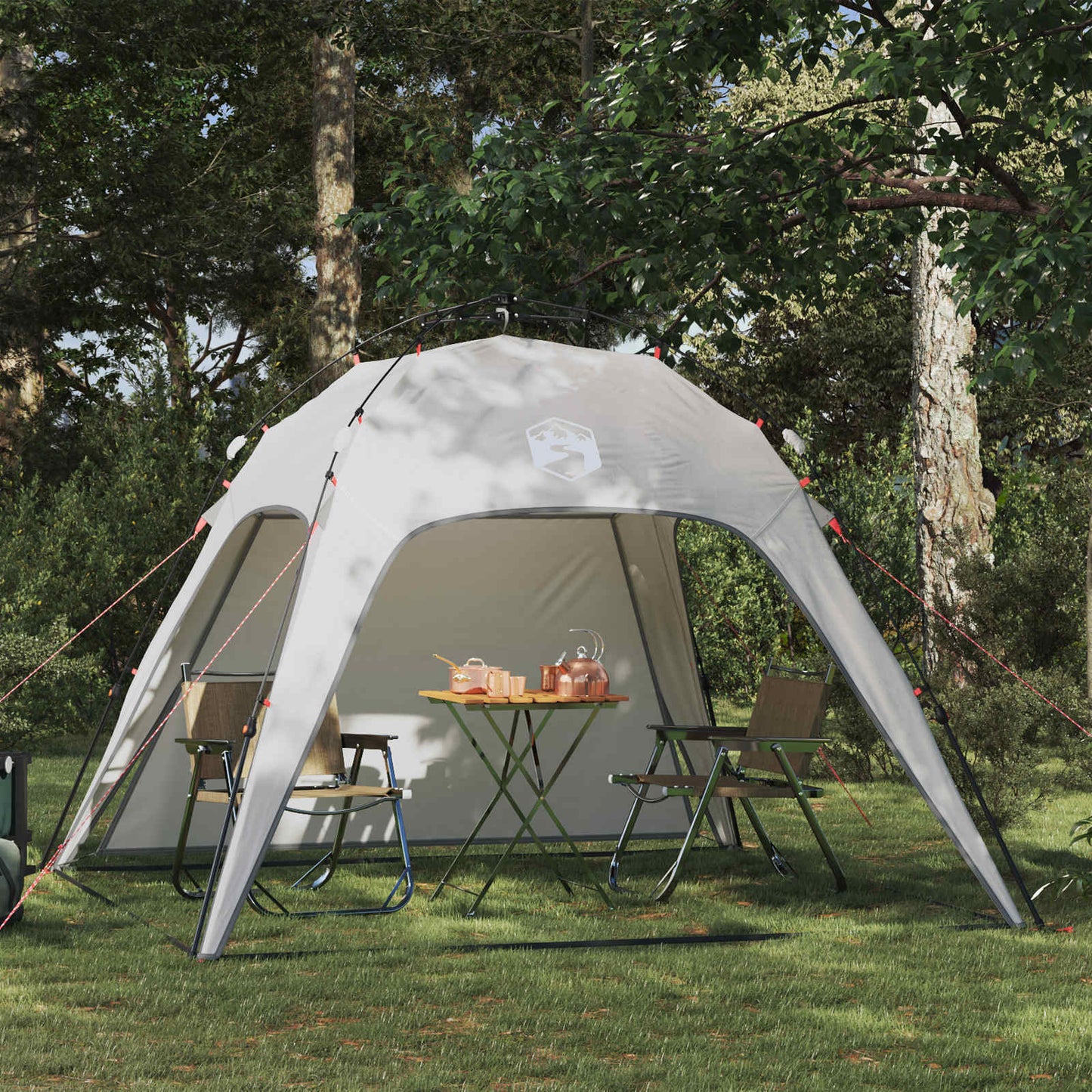 Instant Tent 4-Person Quick-Release Grijs 260 x 260 x 197 cm is nu te koop bij PeponiXL, paradijselijk wonen!