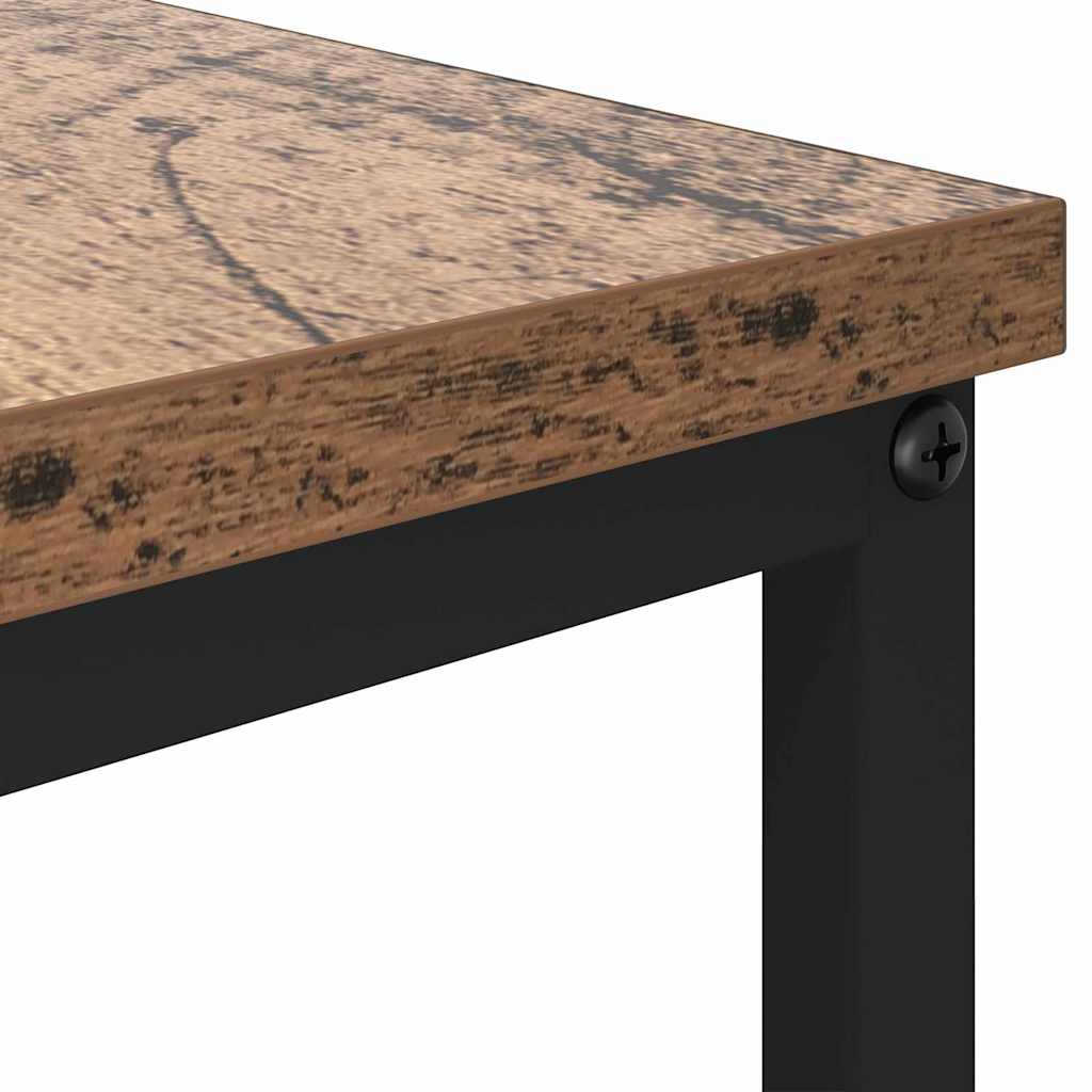Salontafel with Drawer Oud hout 100 x 51 x 45 cm Bewerkt hout is nu te koop bij PeponiXL, paradijselijk wonen!
