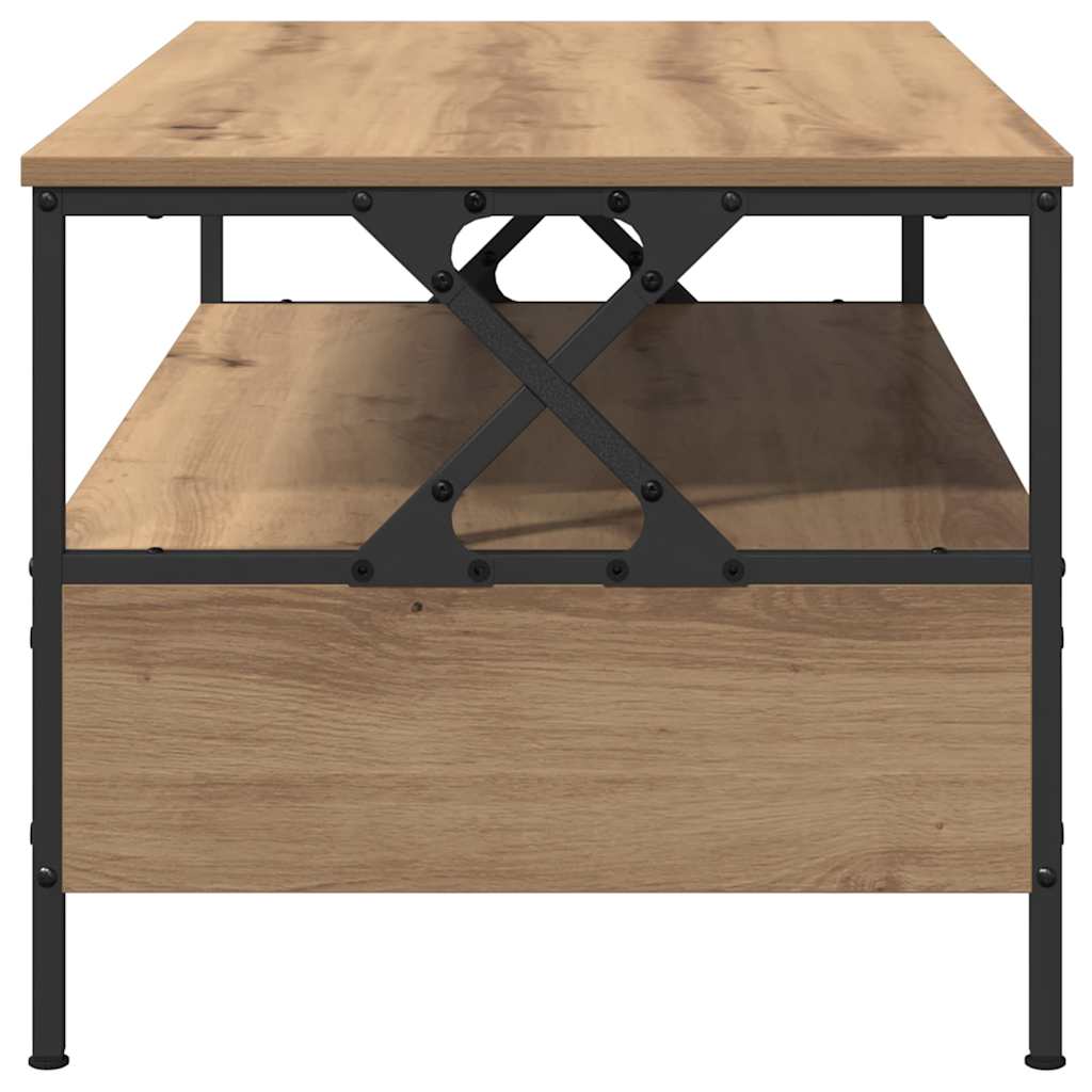 Salontafel with Drawer artisanaal eikenkleurig 100 x 51 x 45 cm is nu te koop bij PeponiXL, paradijselijk wonen!