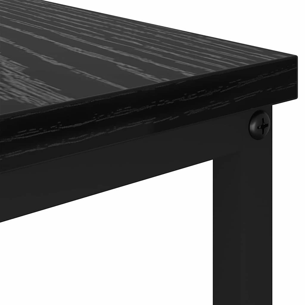 Salontafel Zwart eiken 100 x 51 x 45 cm Bewerkt hout is nu te koop bij PeponiXL, paradijselijk wonen!