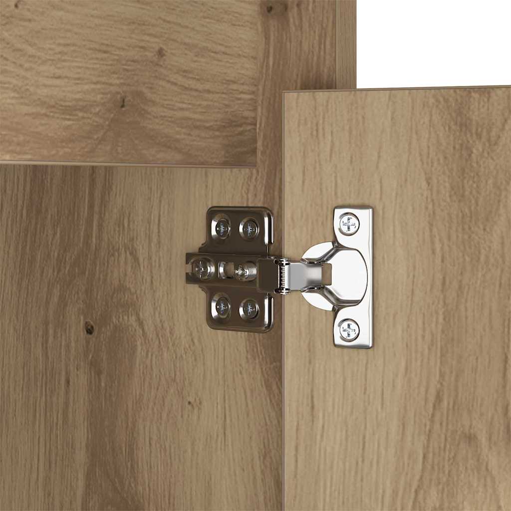 LED Bedside Kast 2 pcs artisanaal eikenkleurig 38 x 34 x 61 cm is nu te koop bij PeponiXL, paradijselijk wonen!