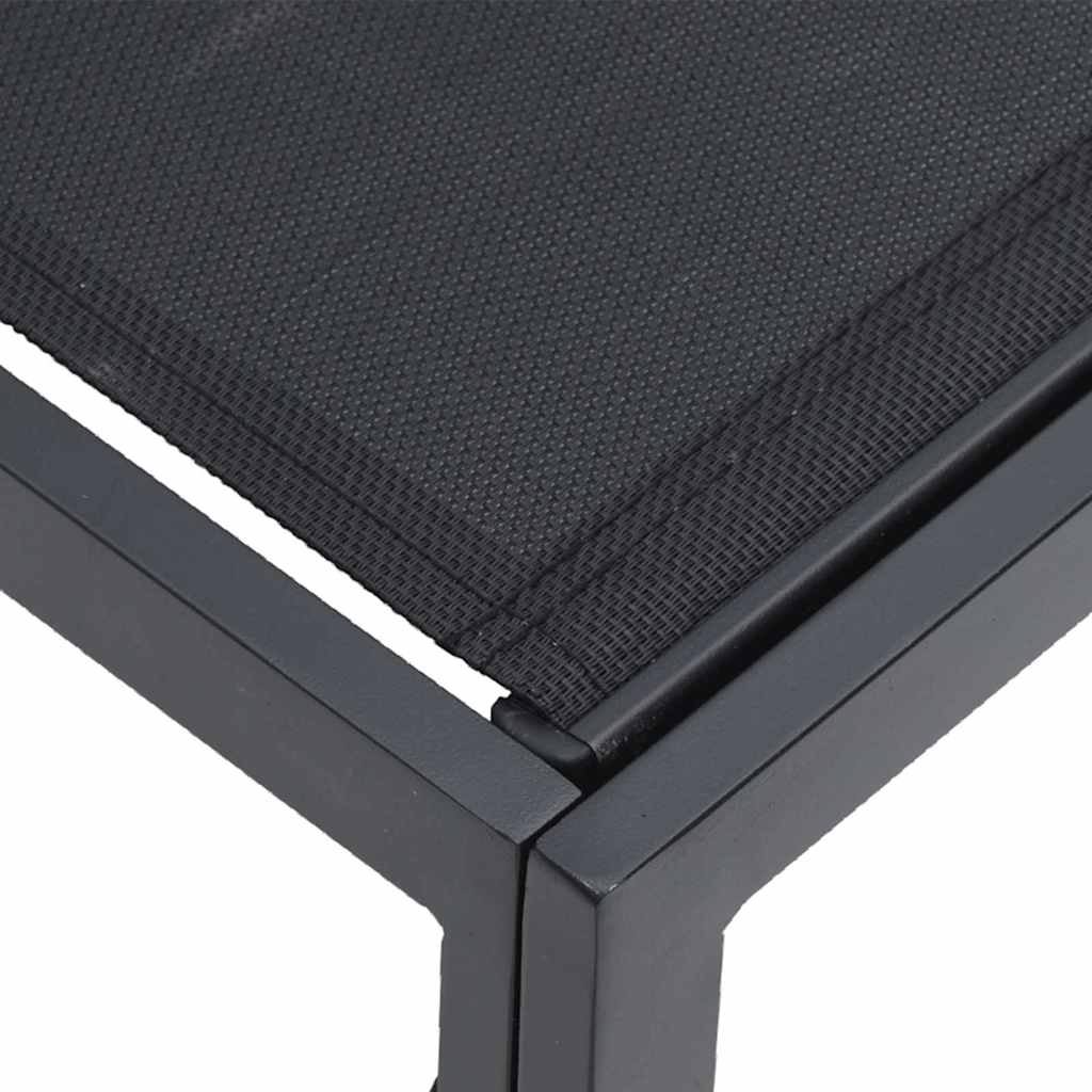 Tuinbankenset met kussen 12 pcs Zwart Aluminium is nu te koop bij PeponiXL, paradijselijk wonen!