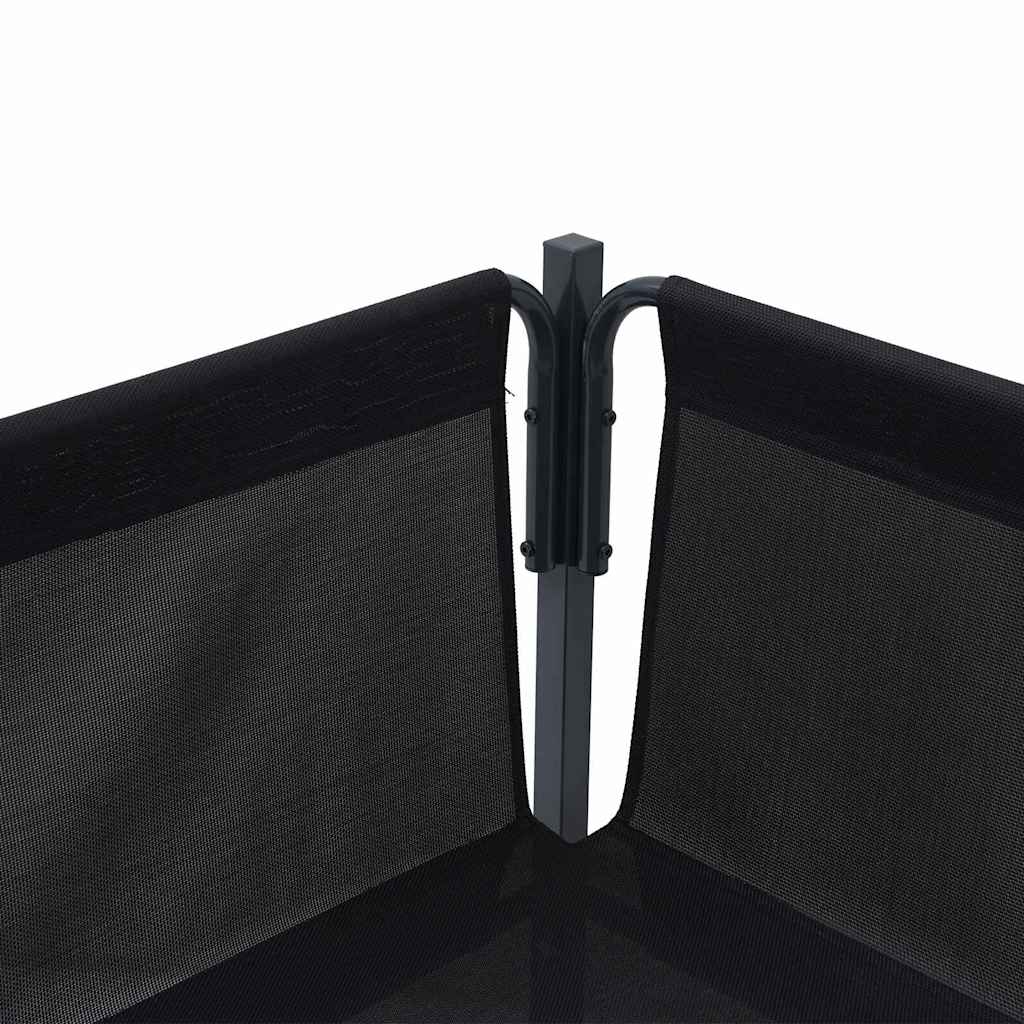 Tuinbankenset met kussen 7 pcs Zwart Staal is nu te koop bij PeponiXL, paradijselijk wonen!