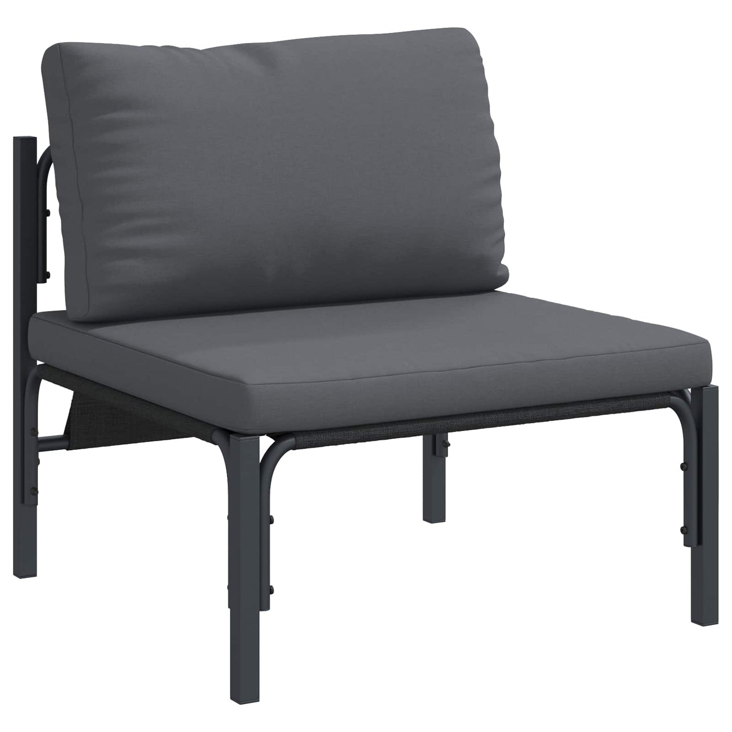 Tuinbankenset met kussen 13 pcs Zwart Staal is nu te koop bij PeponiXL, paradijselijk wonen!